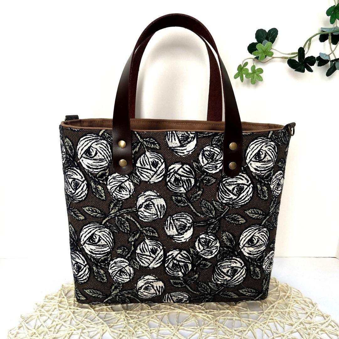 ミナペルホネン　舟形トートバッグ　ハンドメイド