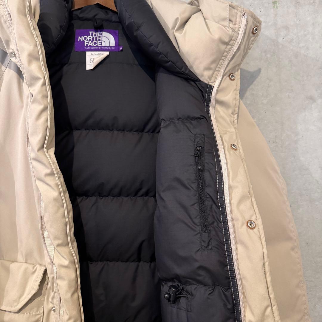 ノースフェイス パープルレーベル ナナミカ コラボ ダウンジャケット Mベージュ