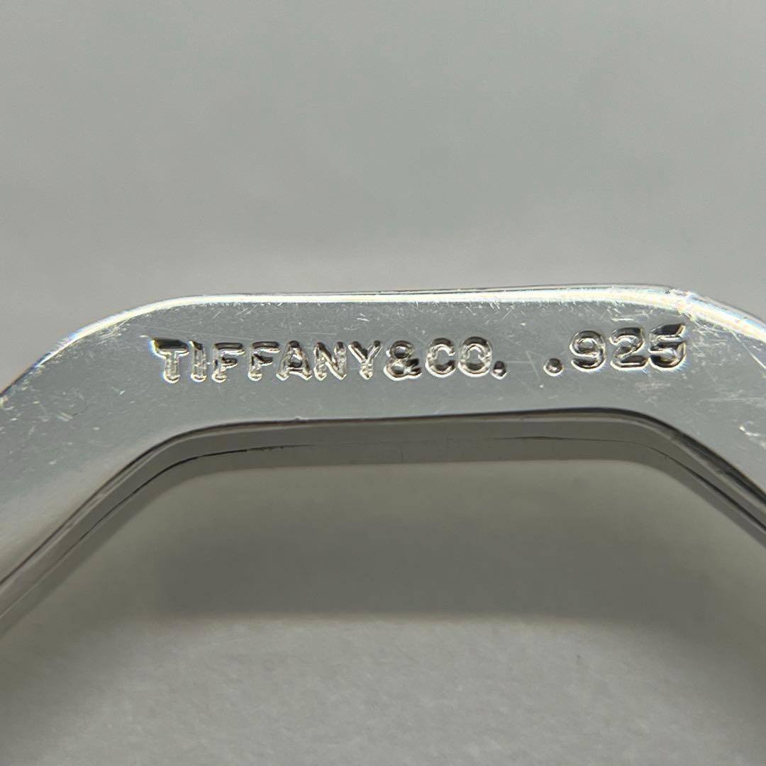 ティファニー TIFFANY オクタゴン チャーム キーリング SV925