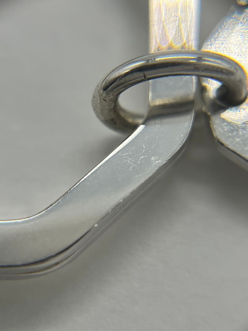 ティファニー TIFFANY オクタゴン チャーム キーリング SV925