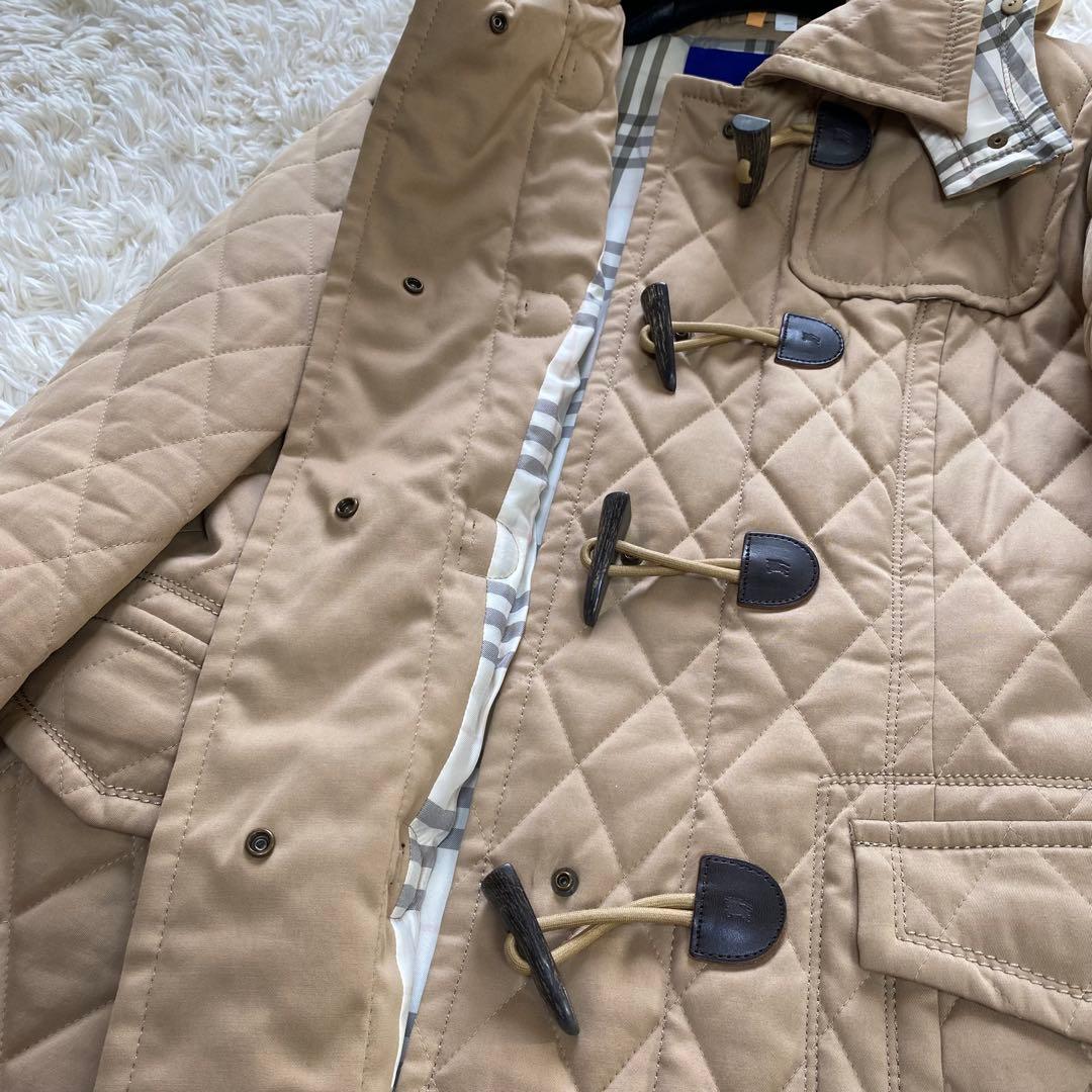バーバリーブルーレーベル キルティング　ダッフルコート ベージュ 40