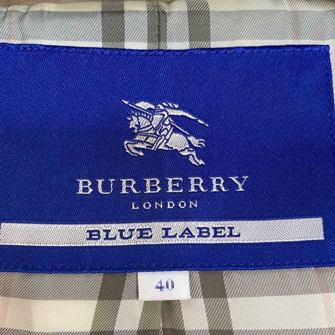 バーバリーブルーレーベル キルティング　ダッフルコート ベージュ 40