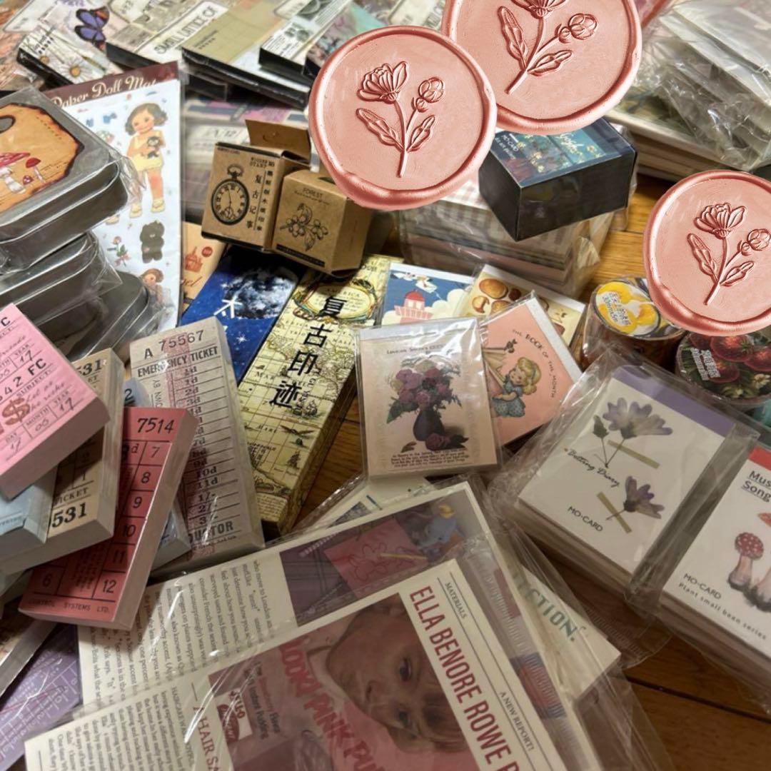 海外コラージュ素材紙 大量まとめ2★新品未使用