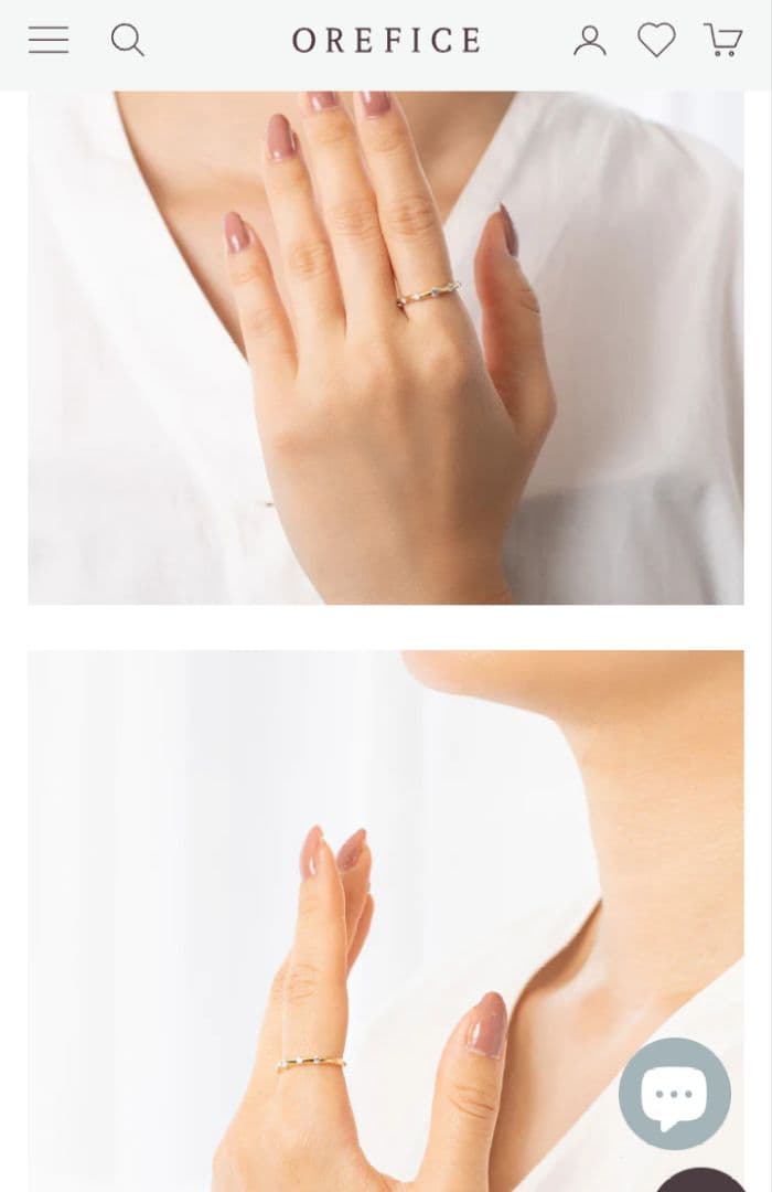 オレフィーチェ　デュウリング　K18　YG　12号　OREFICE