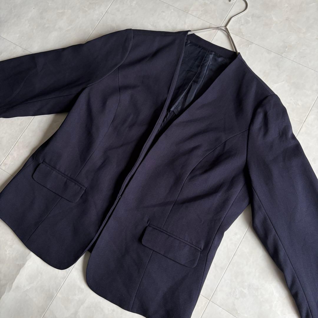 theory luxe ノーカラー ジャケット パンツスーツ セットアップ XL