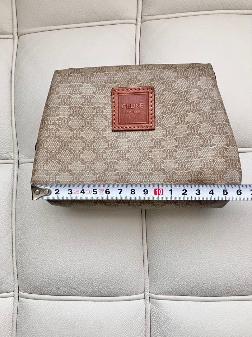 セリーヌ　マカダム柄　ポーチ　オールドセリーヌ　トリオンフ