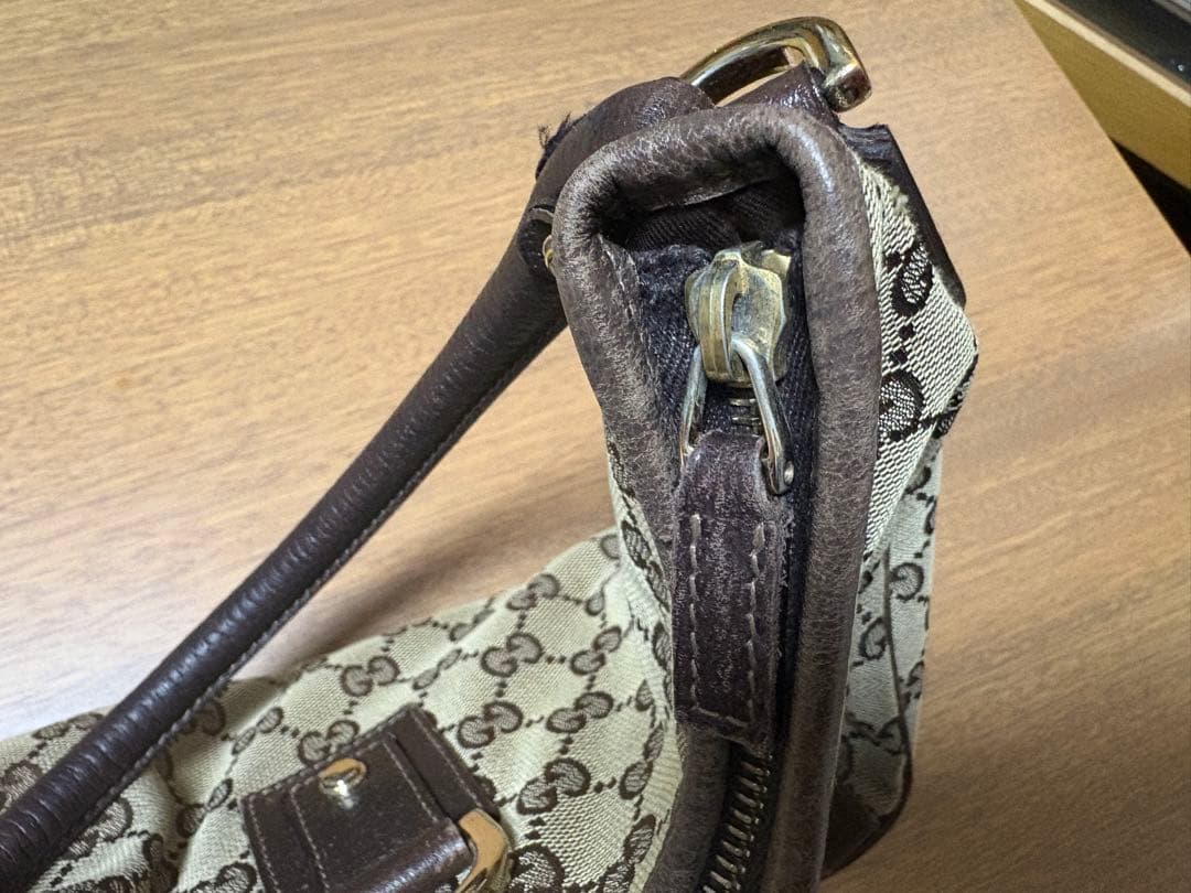 正規品GUCCI 130738 アピー GGキャンバス ハンドバッグ