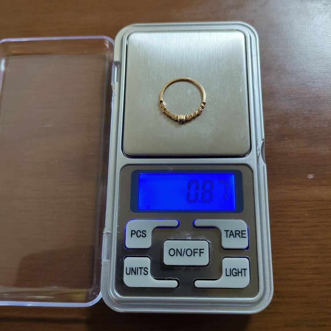 ete　K10YGブラウンダイヤモンドリング