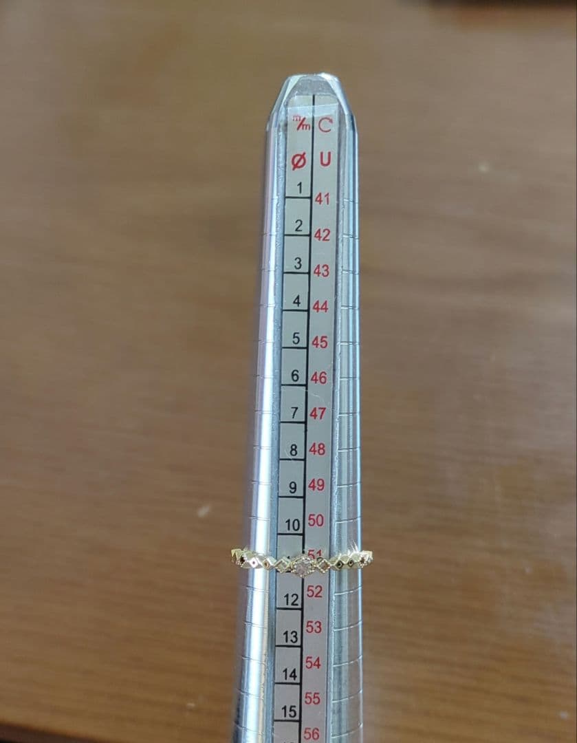 ete　K10YGブラウンダイヤモンドリング