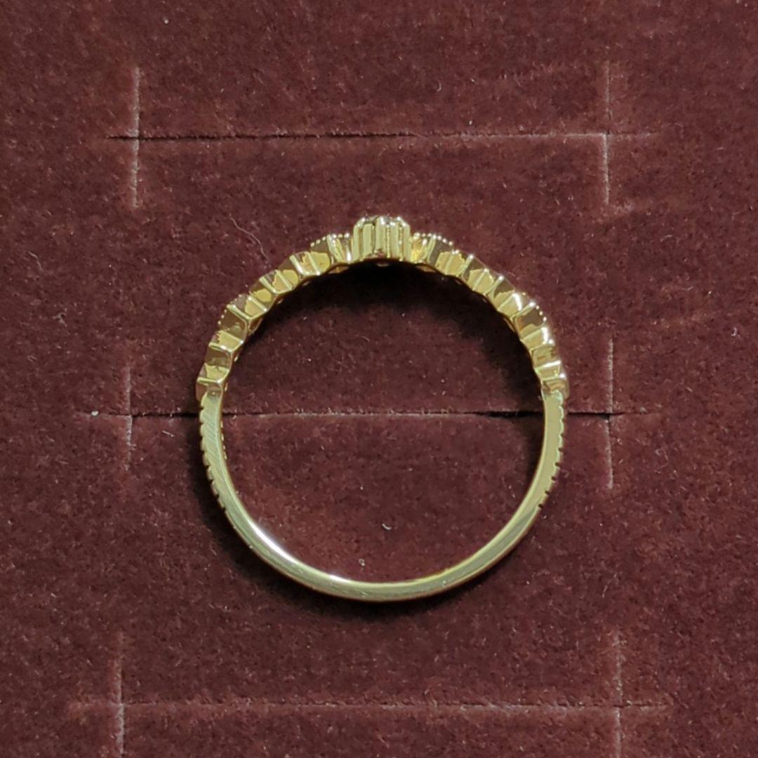 ete　K10YGブラウンダイヤモンドリング