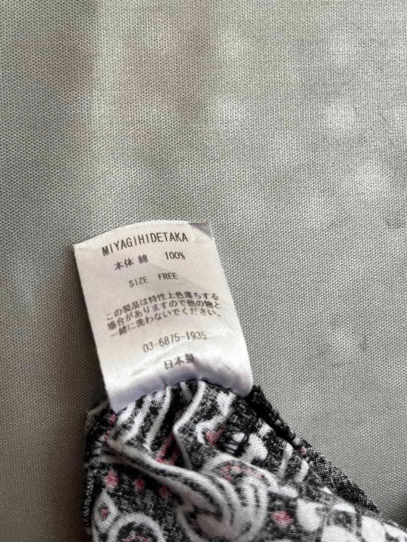 YZERR着用 MIYAGI HIDETAKA×SUGATA ペイズリーシャツ