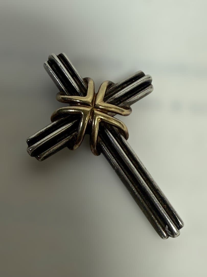 TIFFANY & CO. クロス ペンダントシルバー925 K18 Gold