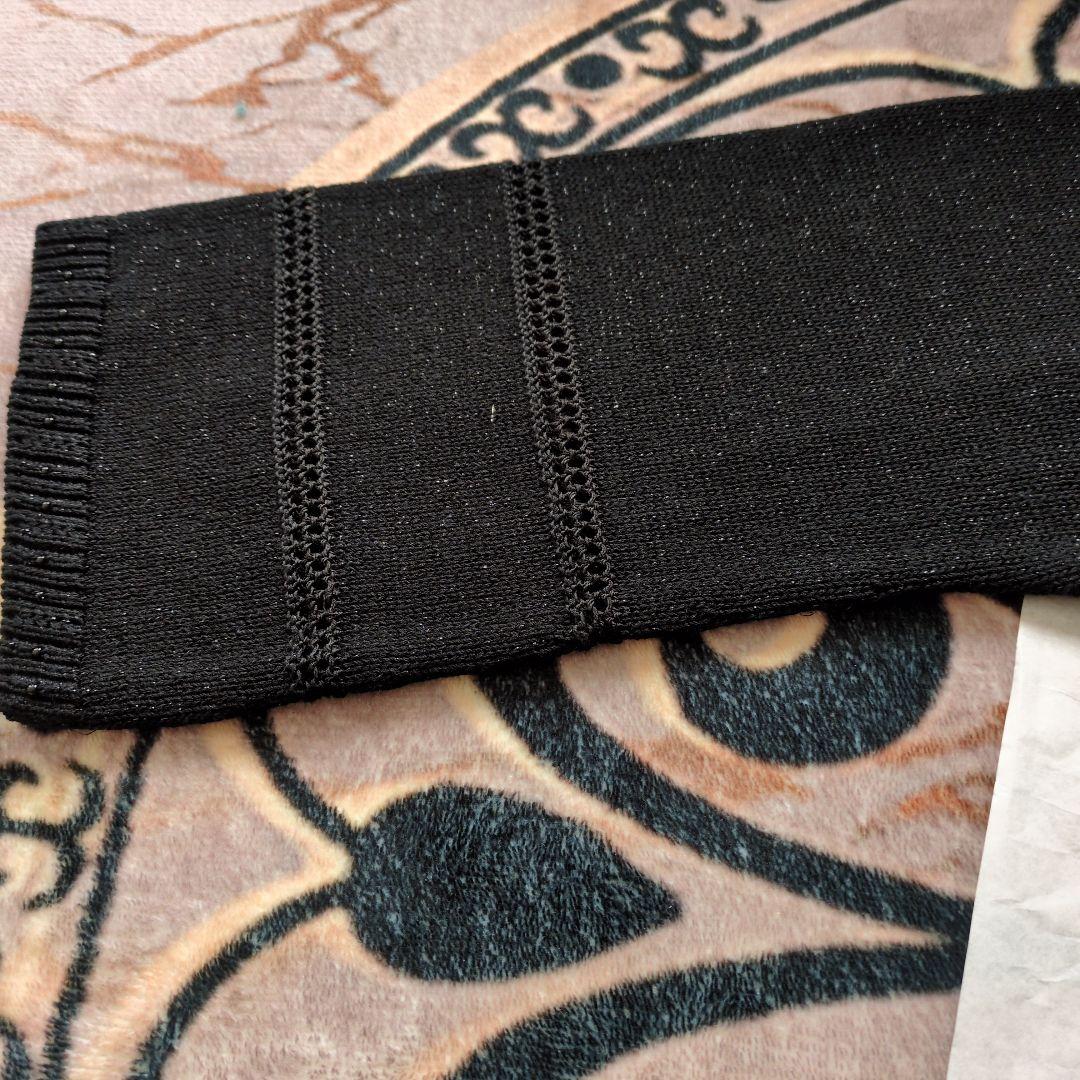 レオナール　花柄 ニットセーター 黒