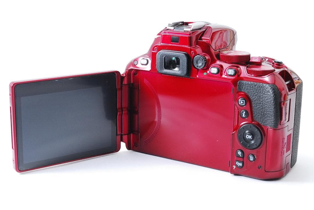 極上美品 Nikon D5500 ワインレッド WiFi スマホ転送 低ショット