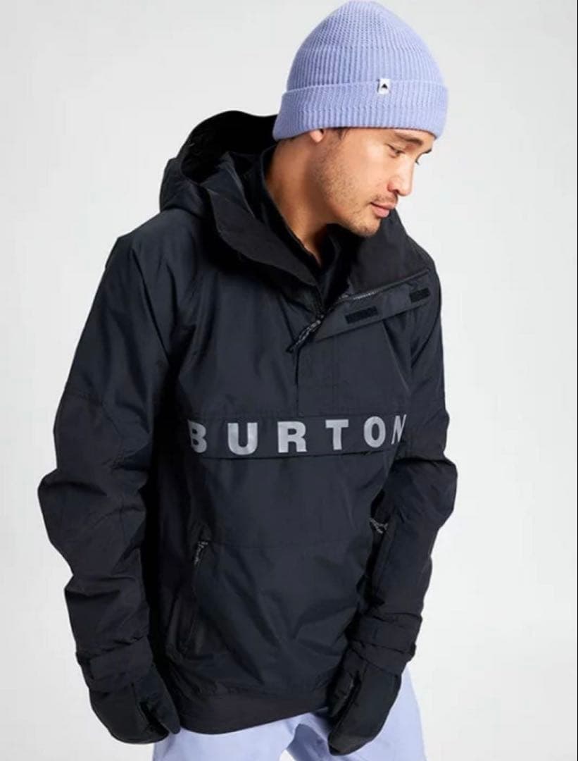Burton アノラックジャケット　黒　スノボウェア　バートン　スノーウェア