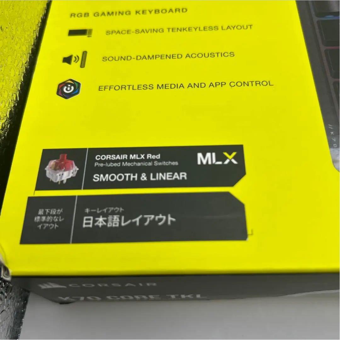 【新品未開封】CORSAIR K70CORE TKL RGBリニアスイッチ