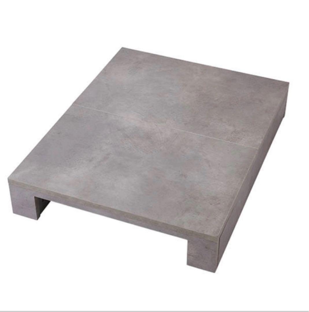 リクライニングチェアステージ(木製)モルタル風　カートなし