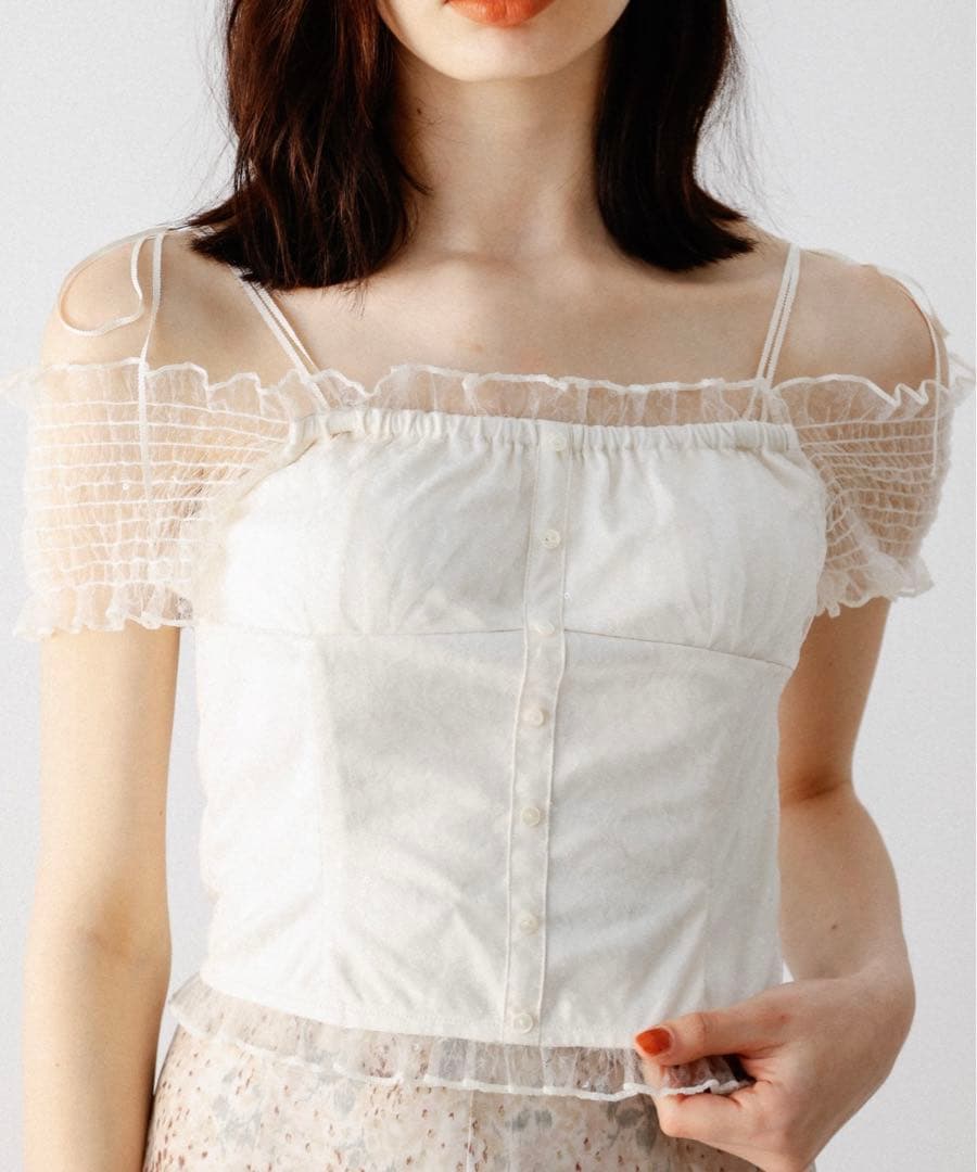 DEICY ｍａｎｙｗａｙフルールレーストップス