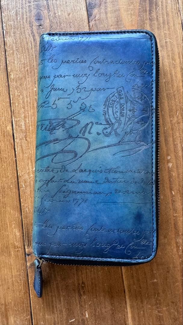 [値下げ]ベルルッティ　特注　初期型　ヴェネチアレザー　Berluti　長財布