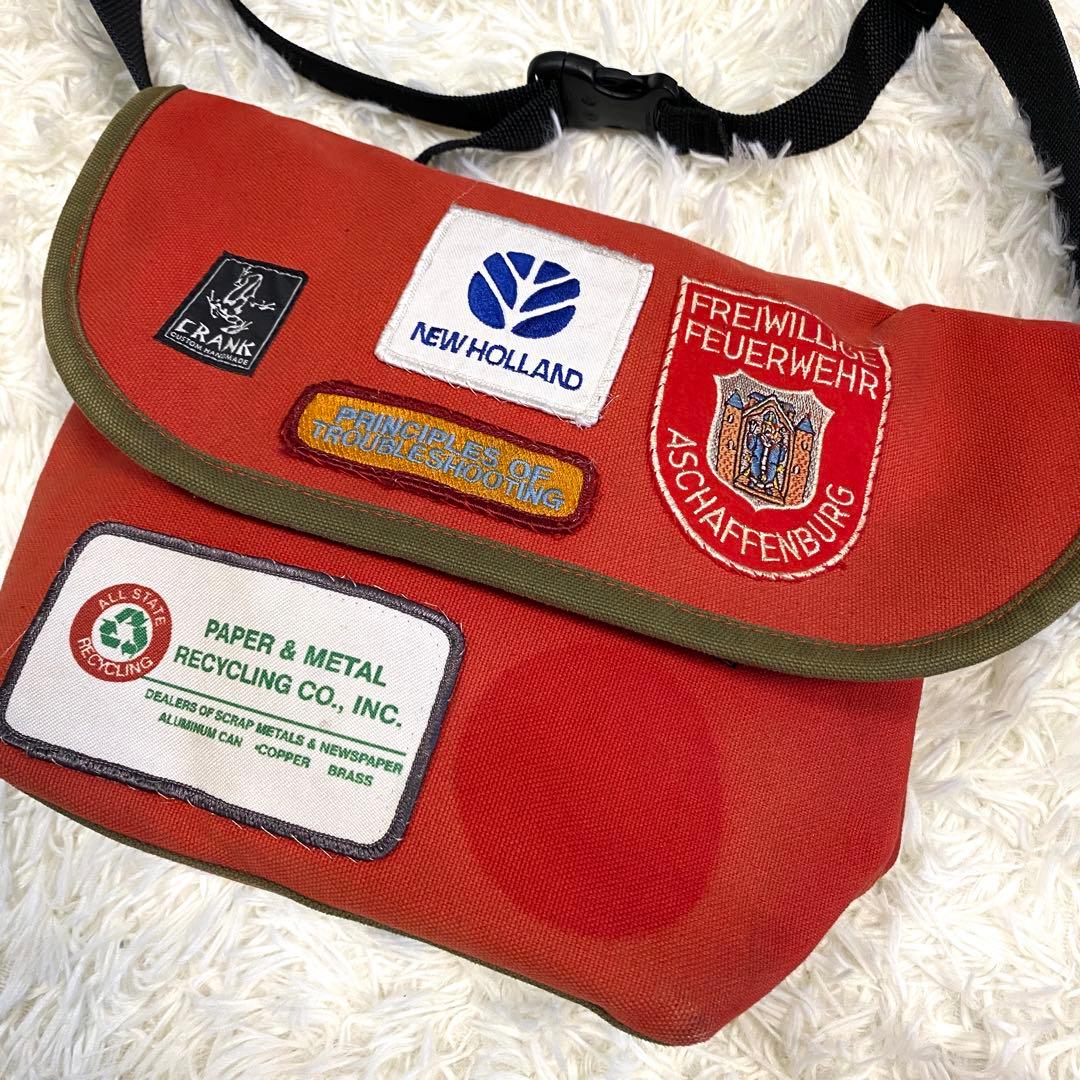 CRANK メッセンジャーバック　ワッペン　キャンバス