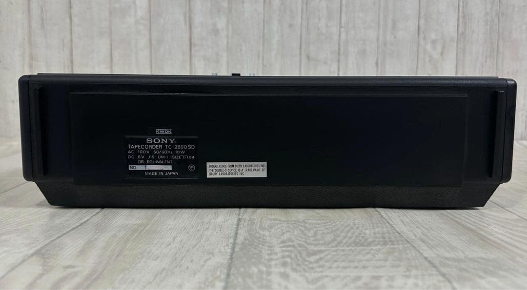 【動作品】SONY ソニー 希少カセットデッキTC-2890SD 昭和レトロ