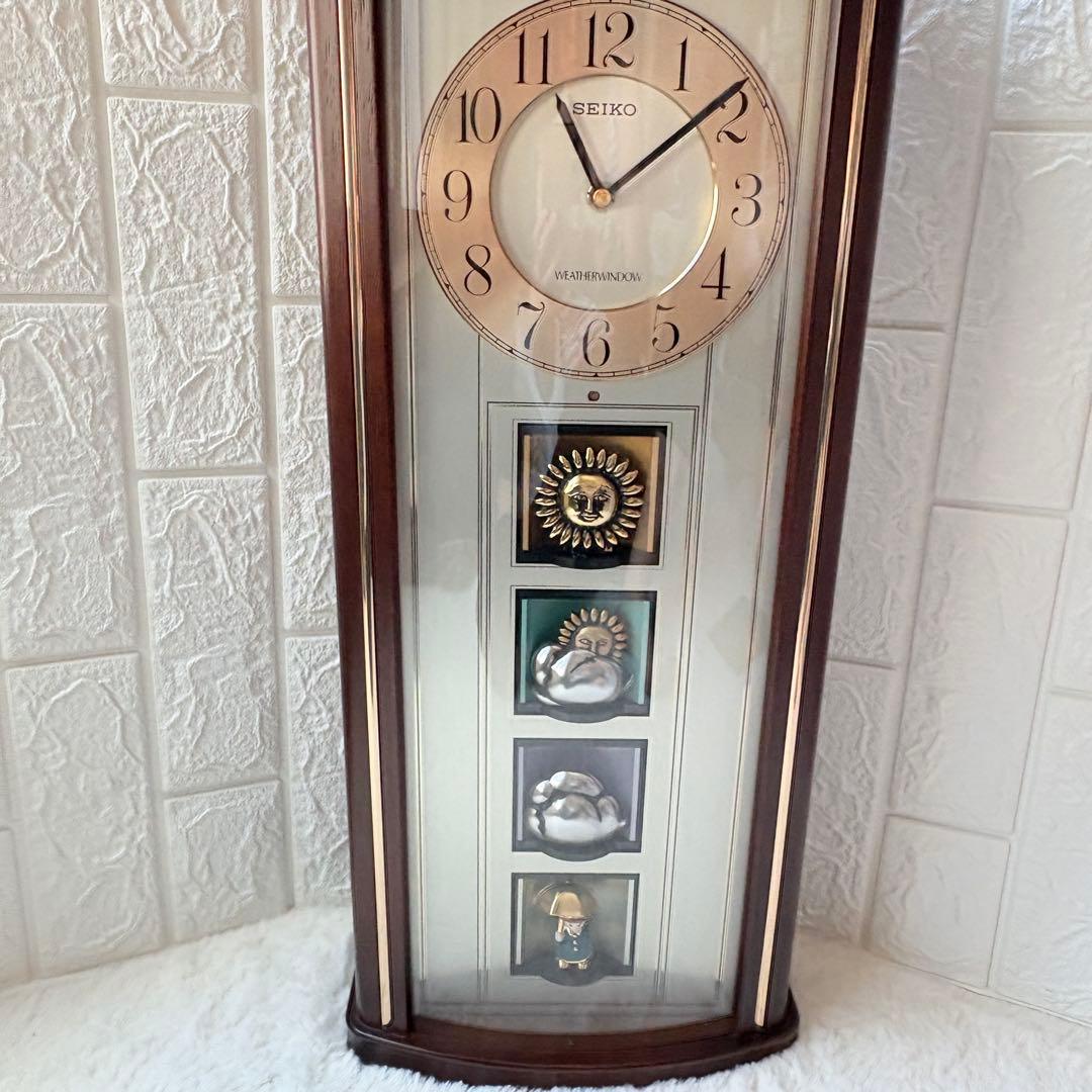 SEIKO からくり時計　天気予報　天候　RE516B ウェザーウィンドウ