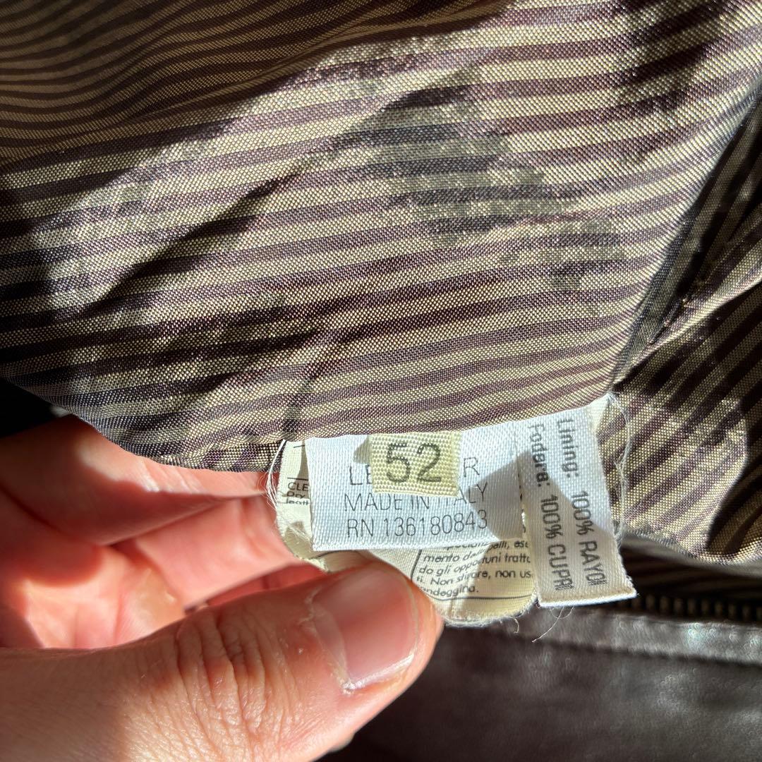 Salvatore Ferragamo レザージャケット ブラック イタリア製