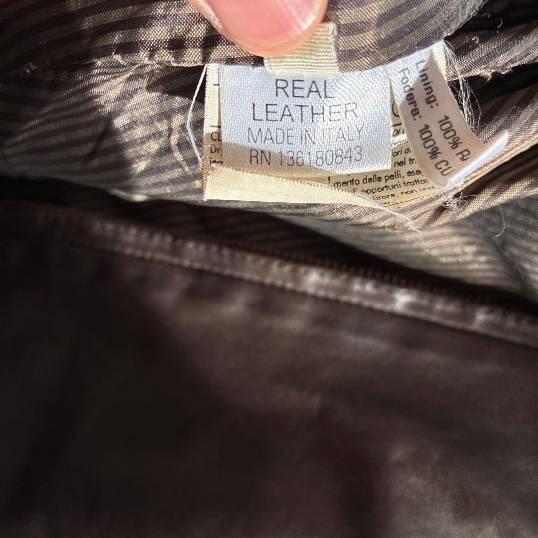 Salvatore Ferragamo レザージャケット ブラック イタリア製