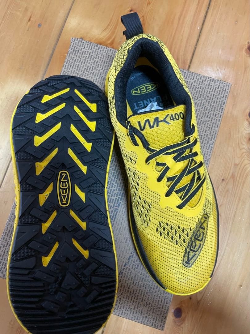 KEEN WK400 スニーカー メンズ イエロー 27.5cm キーン