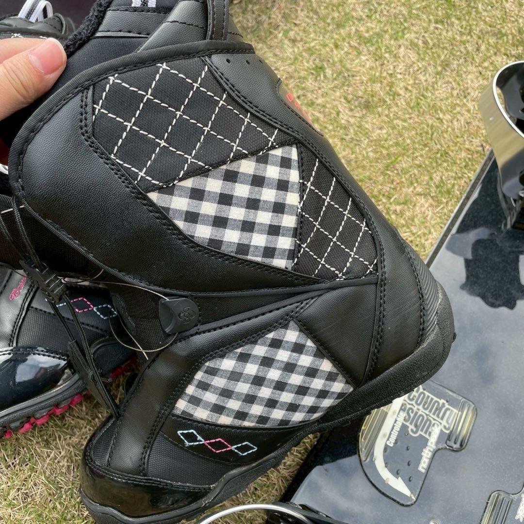 スノーボード一式 スノボ 板ビンディングシューズ コスミックサーフ25センチ