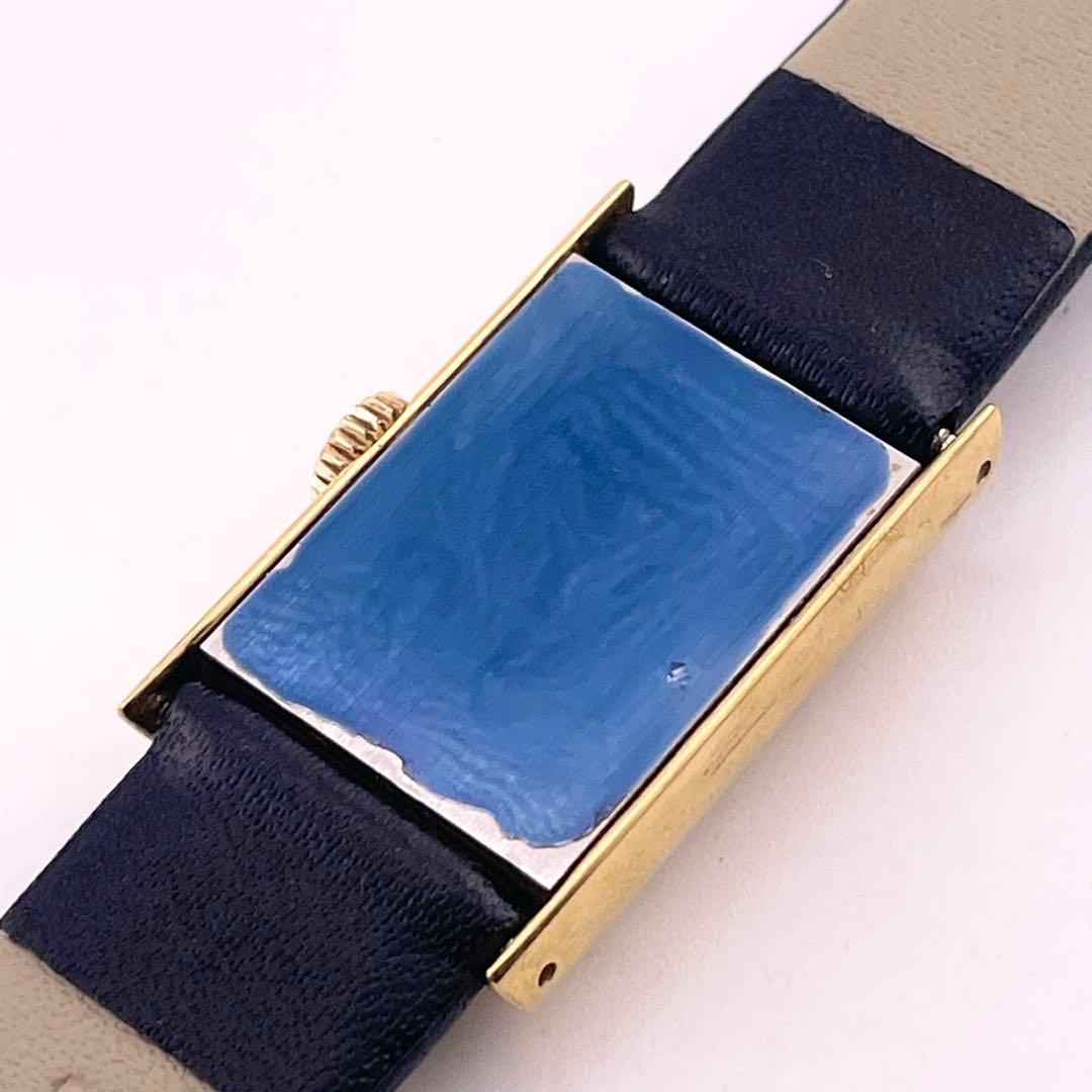 【稼働】OMEGA DEVILLE レクタンギュラー 手巻き時計 ゴールド