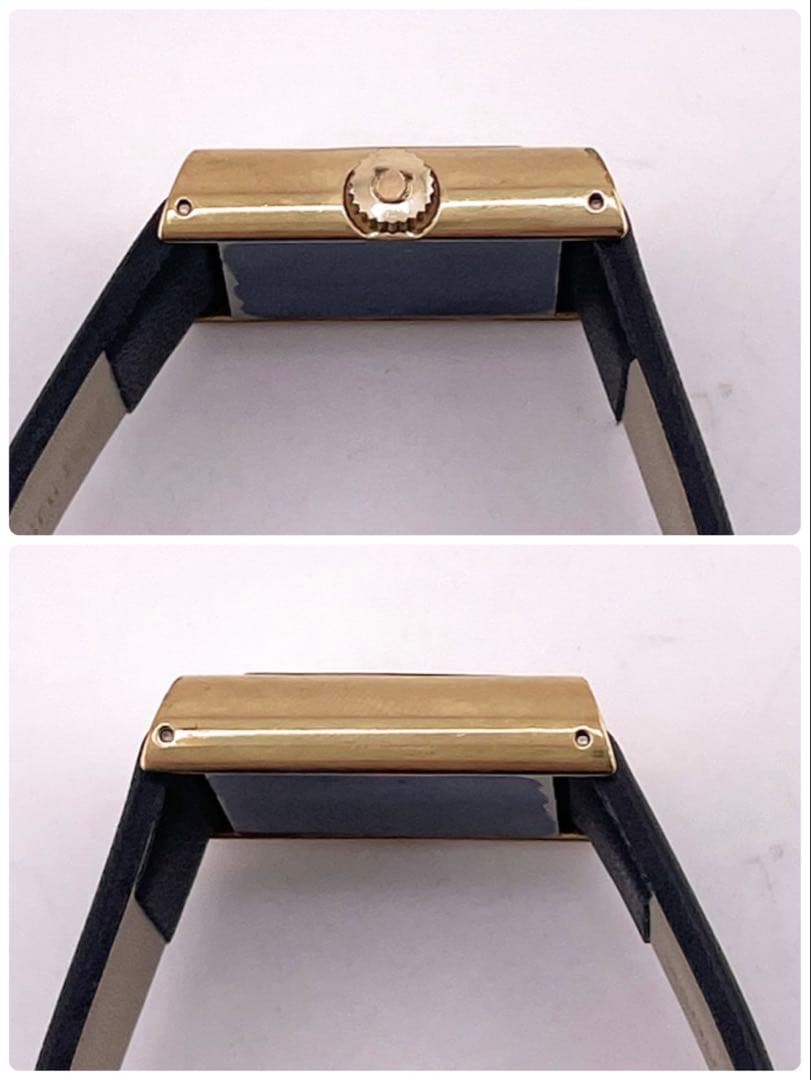 【稼働】OMEGA DEVILLE レクタンギュラー 手巻き時計 ゴールド