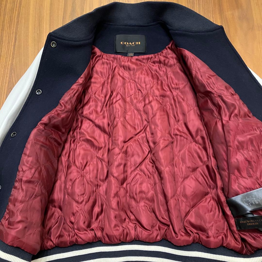 Coach コーチ 新品未使用1番人気カラー☆ ウール&レザー　スタジャン