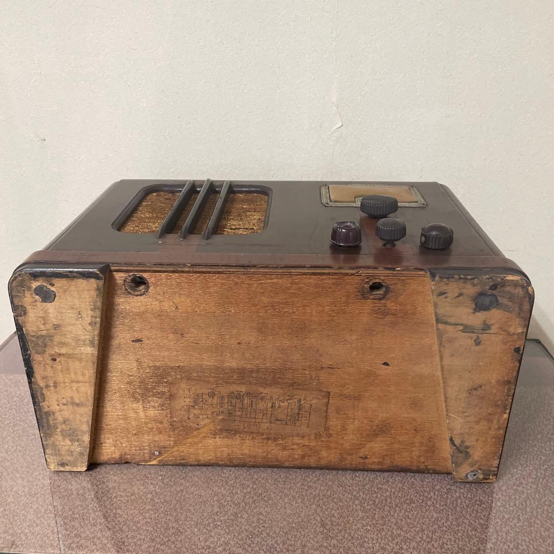 レトロ木製デザイン ラジオ