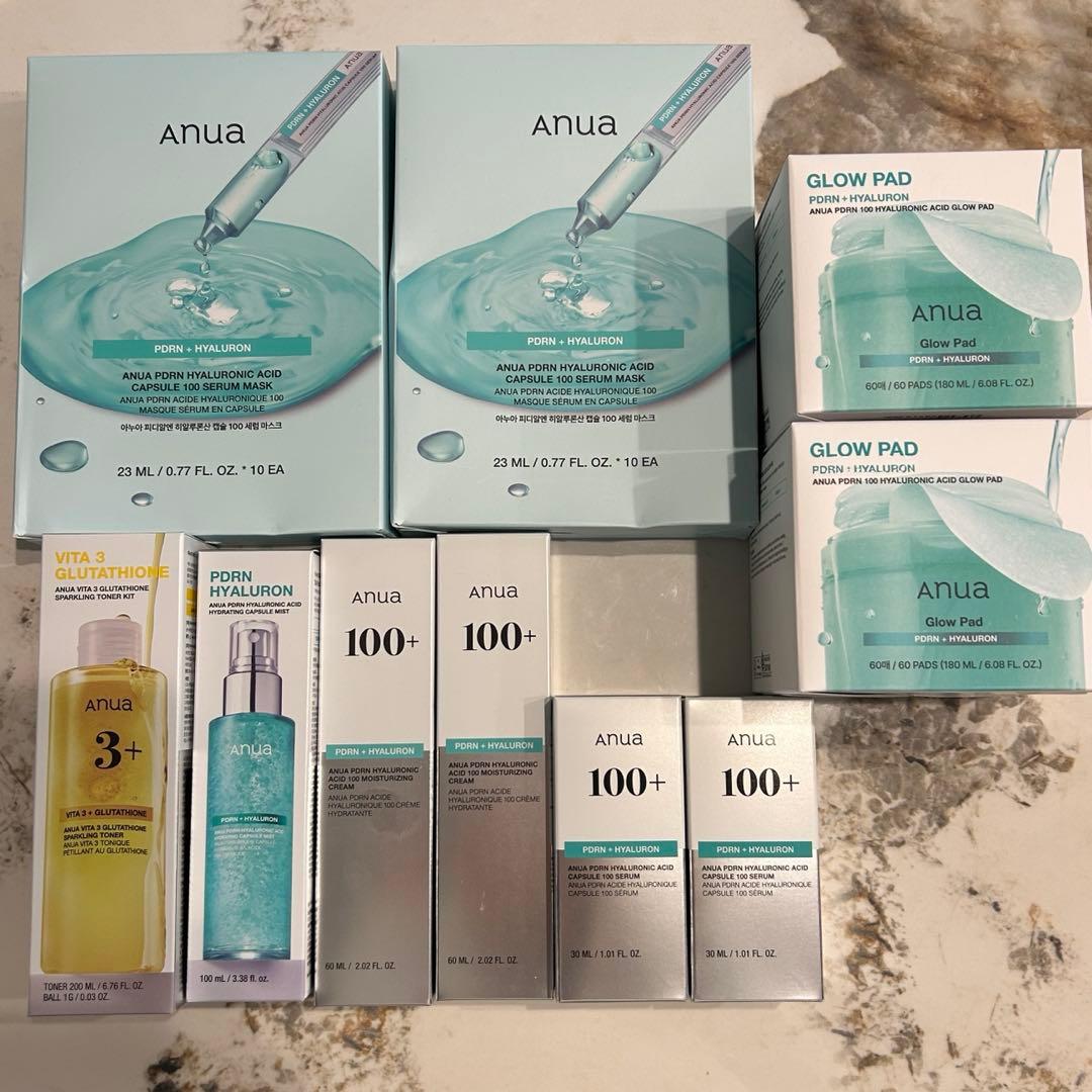 anua PDRN ビタ3 グルタチオン スキンケア セット まとめ売り