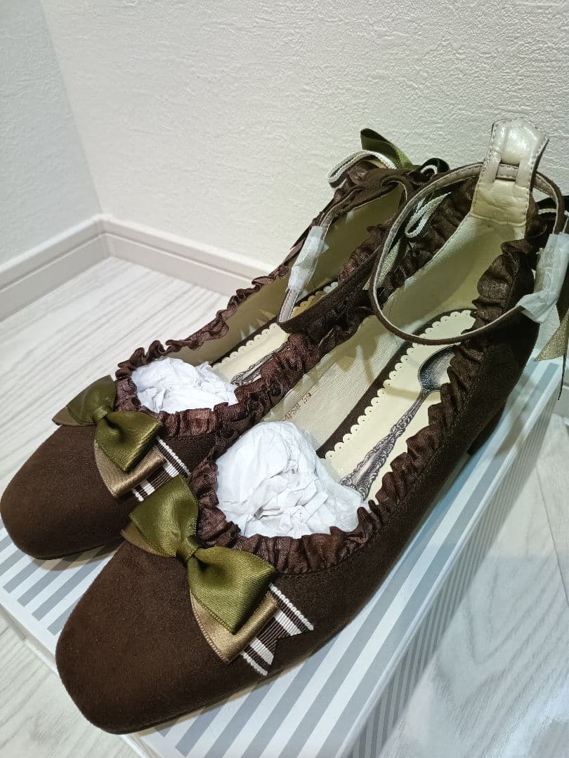 新品未使用 マイラクラシック チョコレートパンプス 茶色