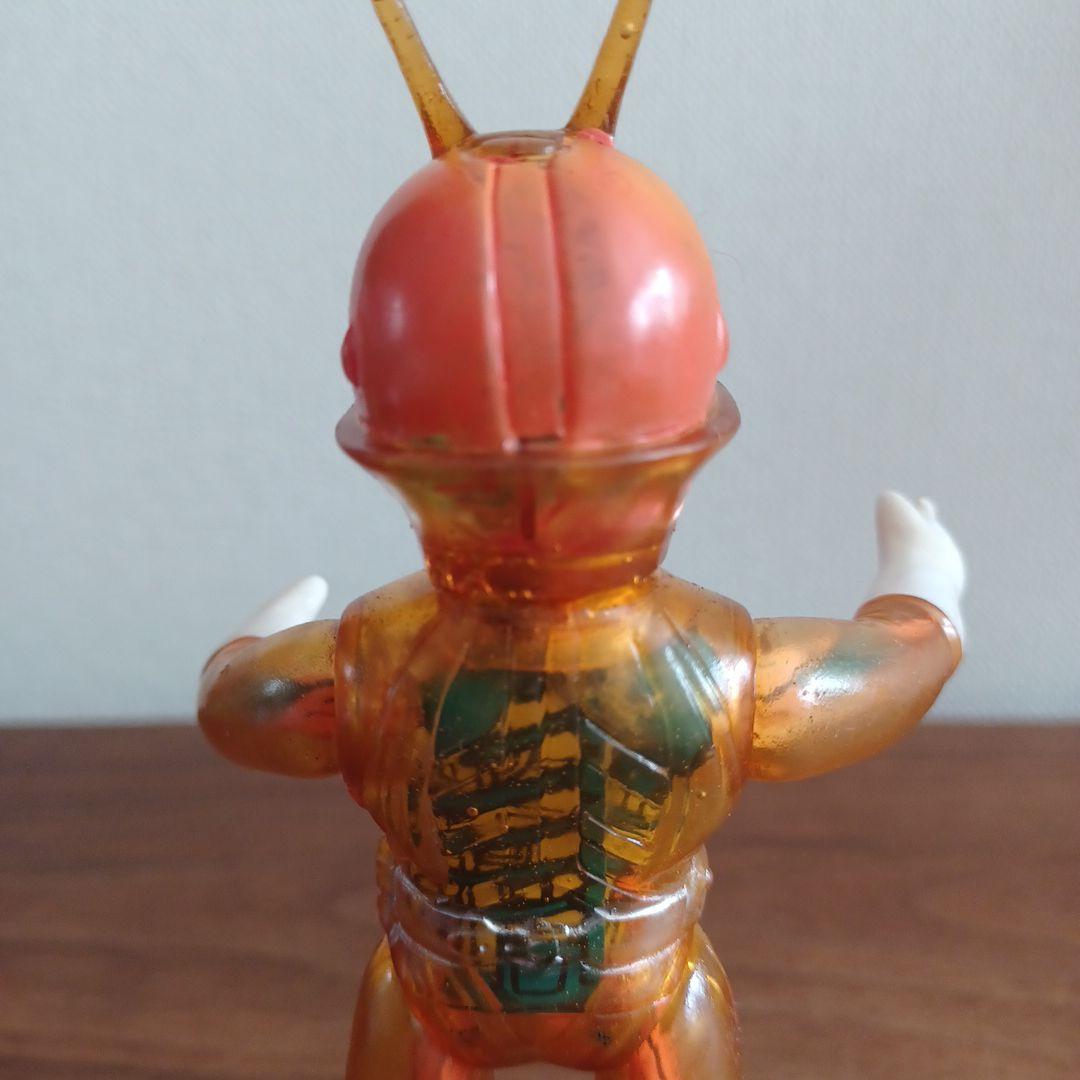 当時物ポピー製 スケルトンモールドあり「仮面ライダーV3 」希少ソフビフィギュア