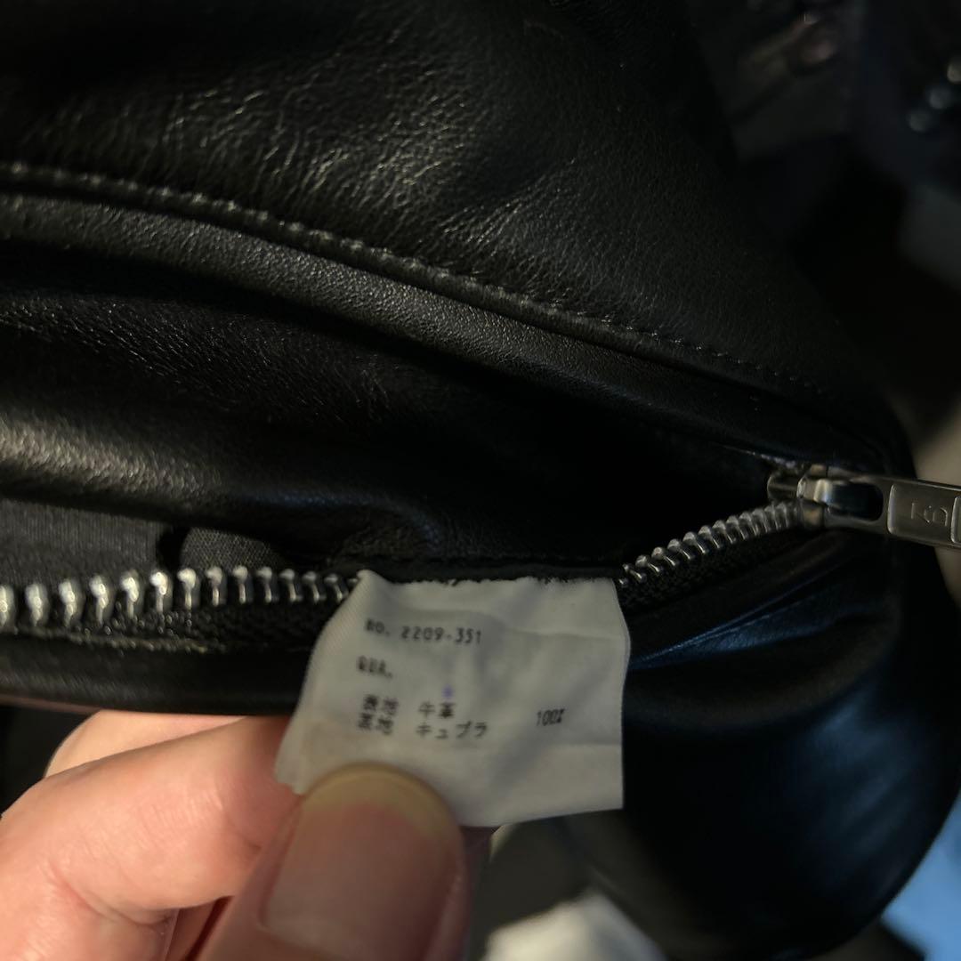 17日まで値下げ　ラッドミュージシャン ダブルライダース サイズ44 黒