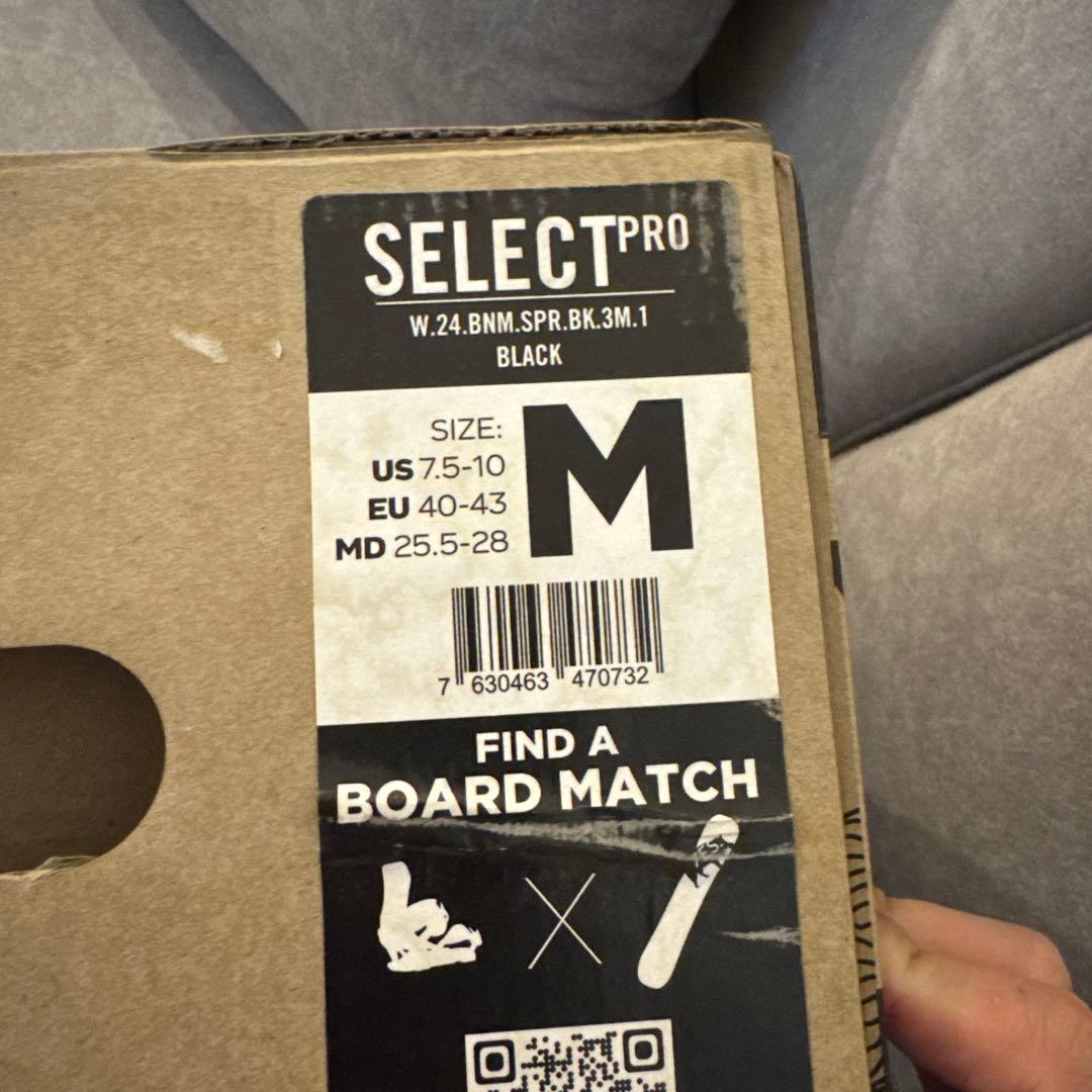 新品NOW SELECT PRO スノーボードビンディング M