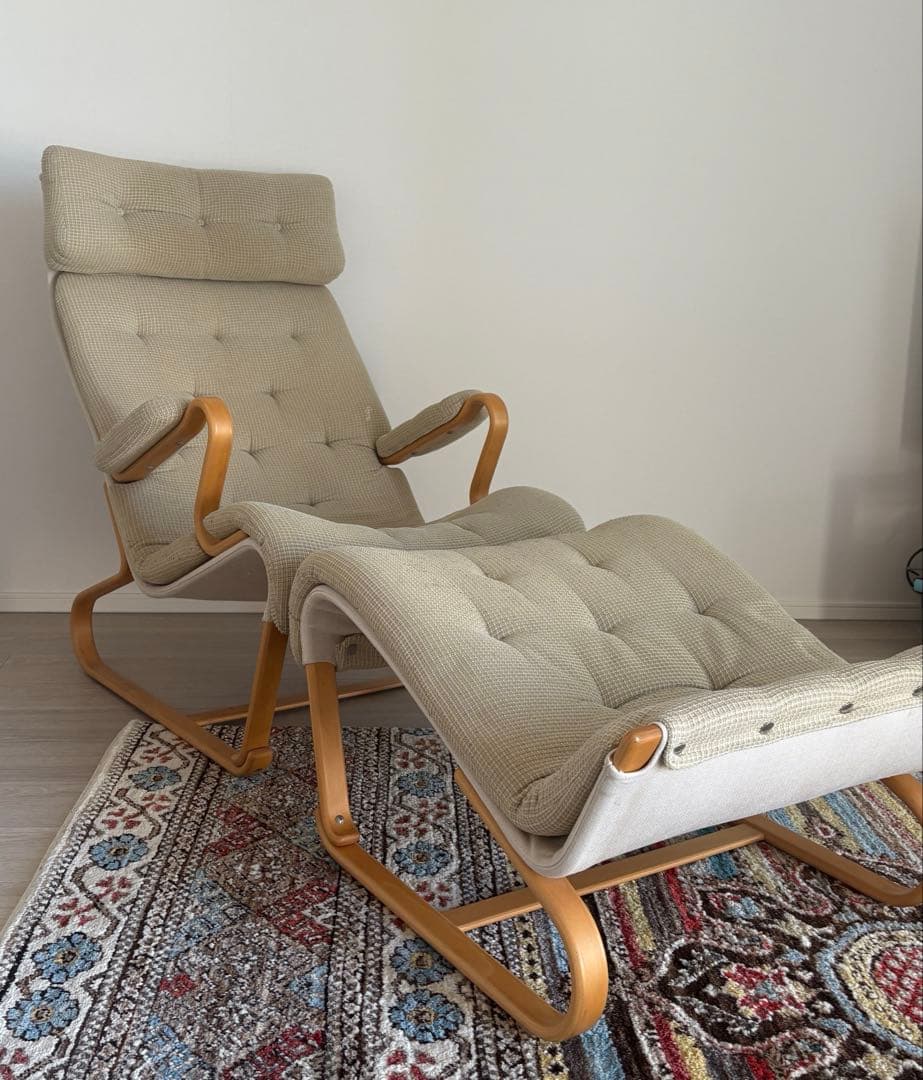 ブルーノ・マットソン◆ハイバックチェア&オットマン◆天童木工