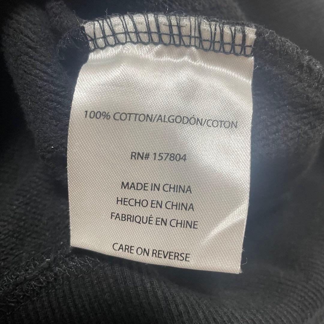 GX1000 グラフィックプリント パーカー　フーディ　サイズM ブラック