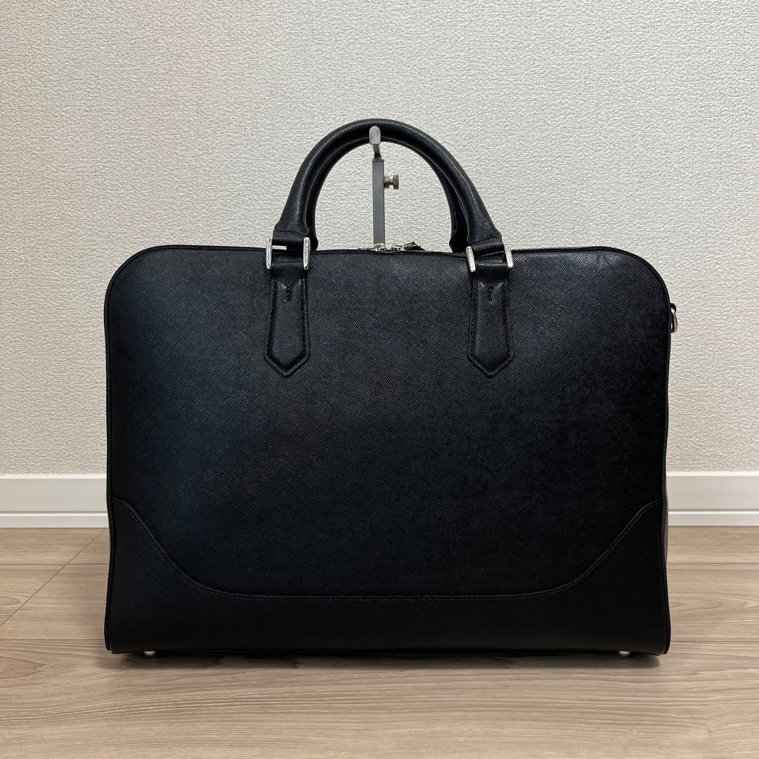 【新品タグ付】PELLE MORBIDA ビジネスバッグ ブラック 牛革