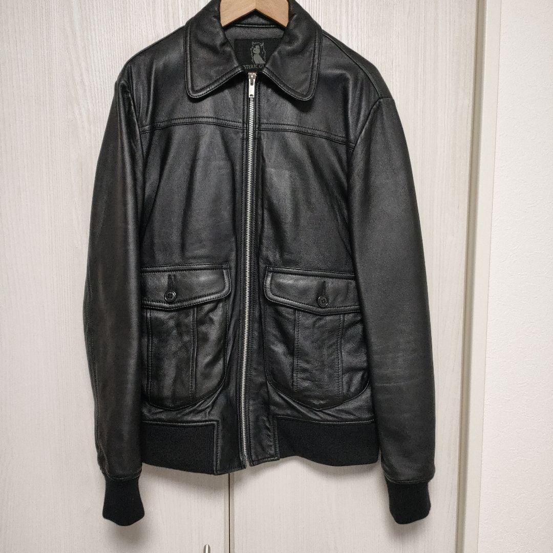 ヒステリックグラマー　ラムレザージャケット　L