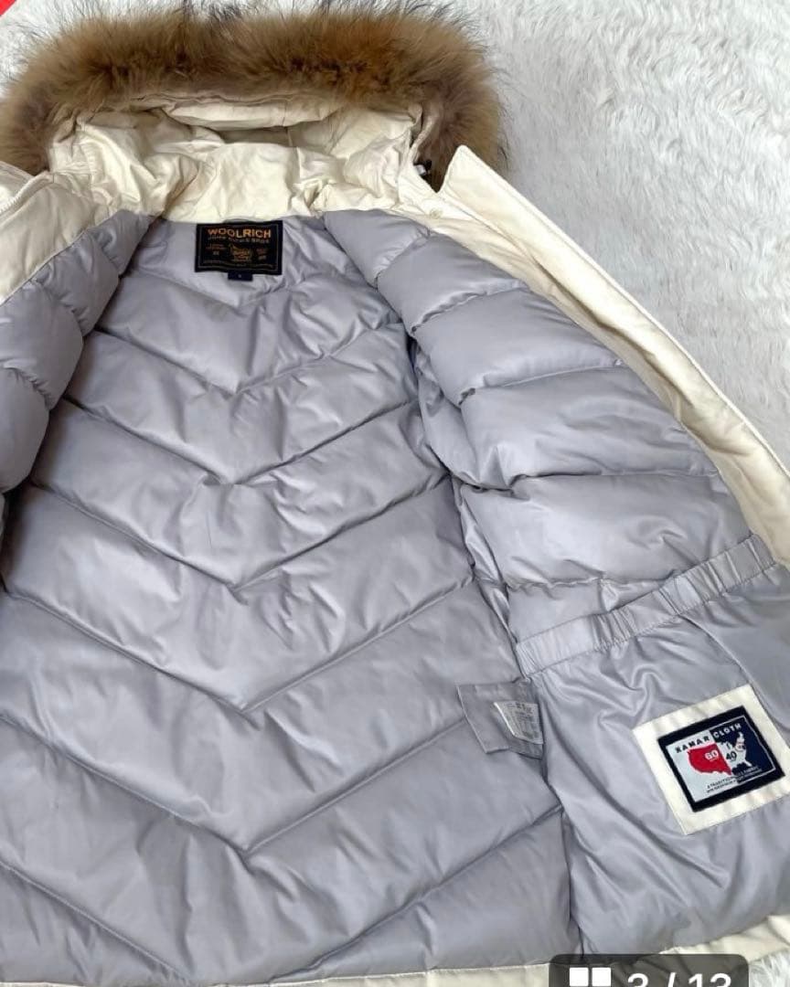 【極暖仕様】 ウールリッチ アークティックパーカ ダウンコート リアルファー S