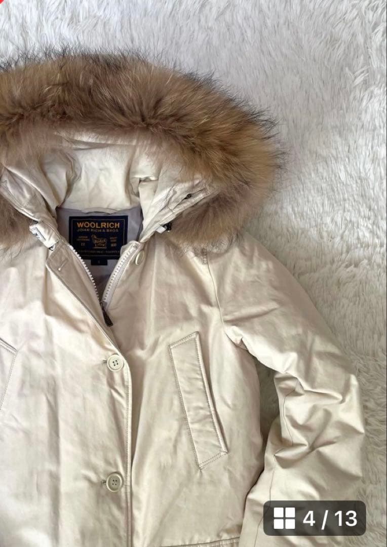 【極暖仕様】 ウールリッチ アークティックパーカ ダウンコート リアルファー S