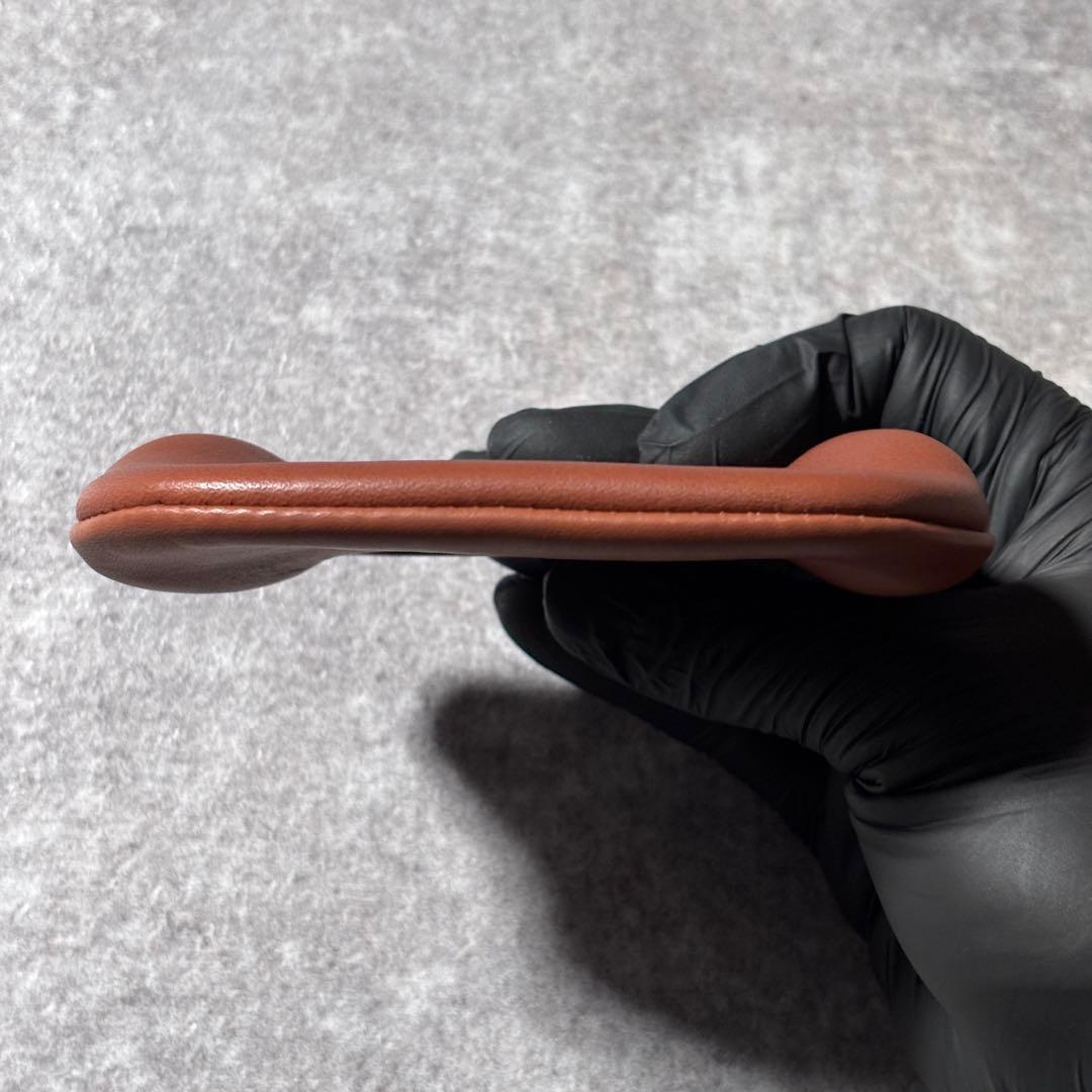 希少 美品 オールドコーチ がま口 ケース グラブタンレザー ブラウン