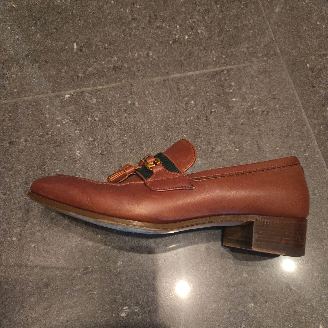 GUCCI ブラウンレザー ローファー
