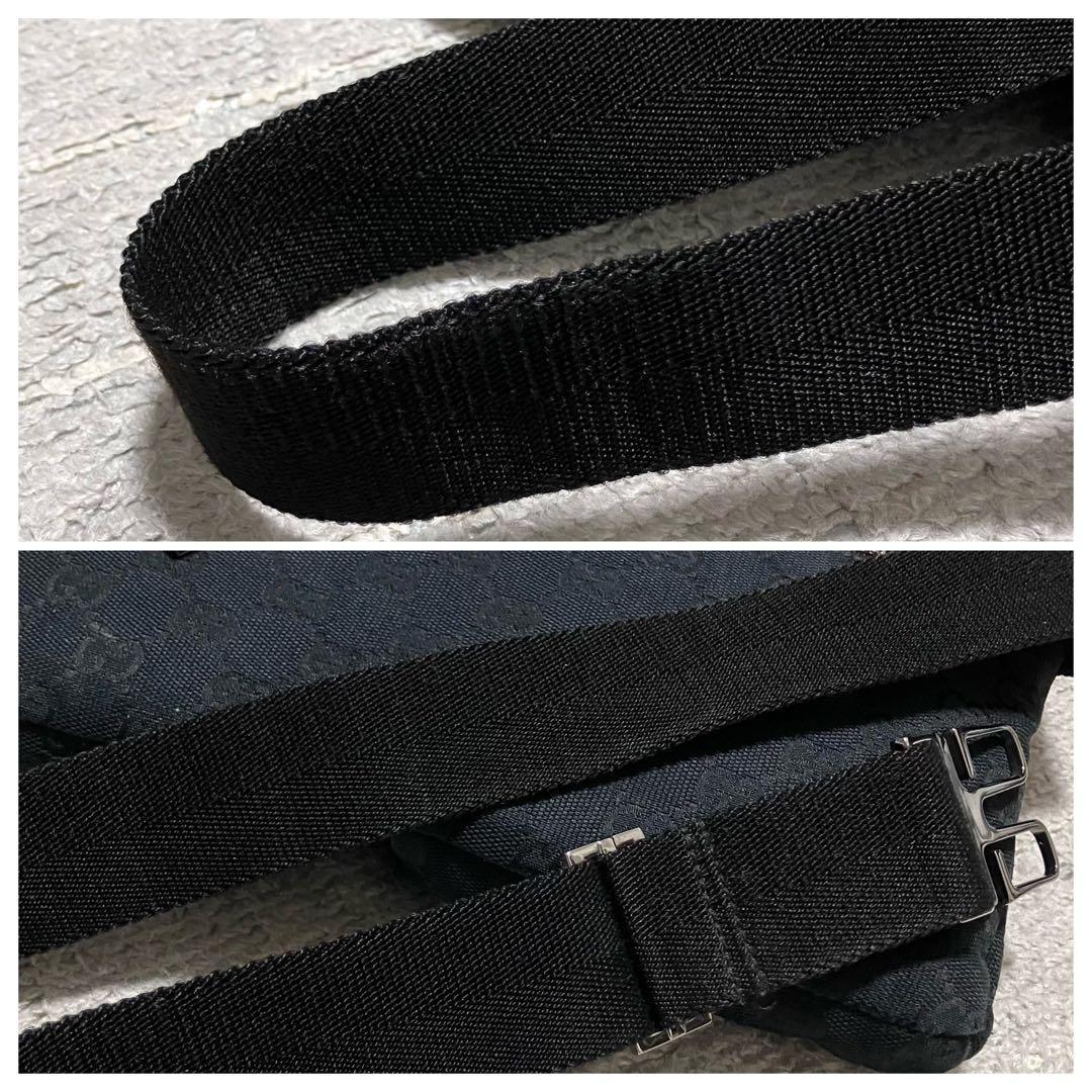 グッチ［ボディバッグ］GGキャンバス　クロスボディ　ショルダーバッグ　ブラック