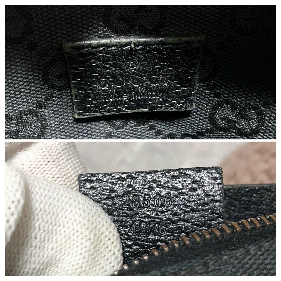 グッチ［ボディバッグ］GGキャンバス　クロスボディ　ショルダーバッグ　ブラック