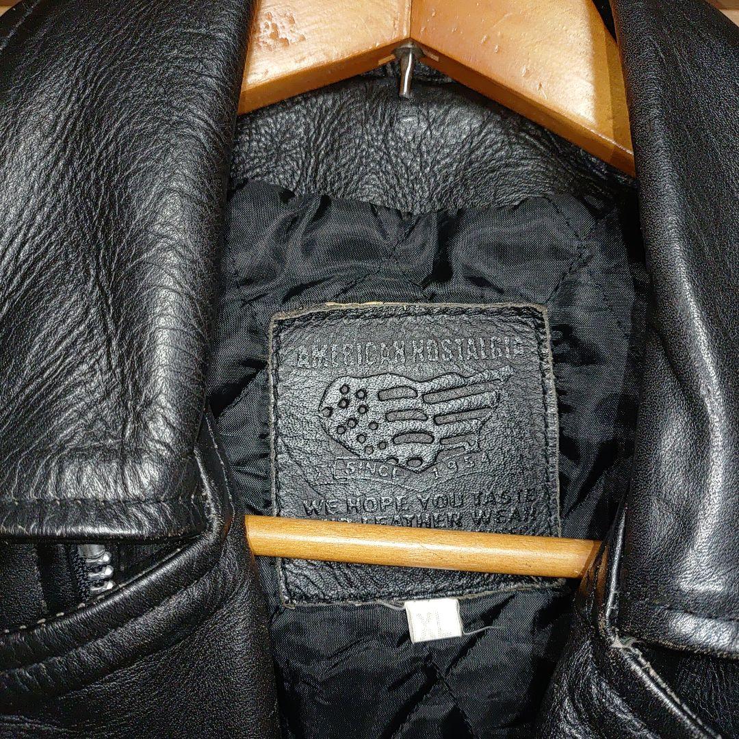 ビンテージAMERICANNOSTALGIA ダブルライダース XL　大きい